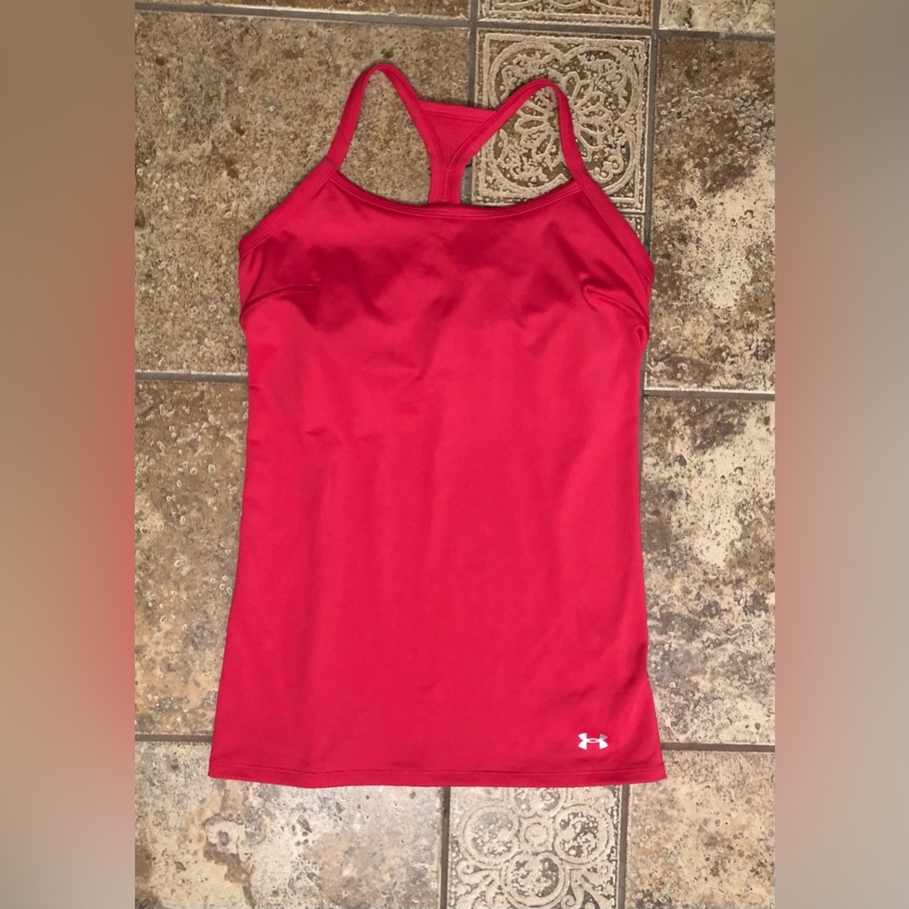Under Armour Pink Fitted Tank Top